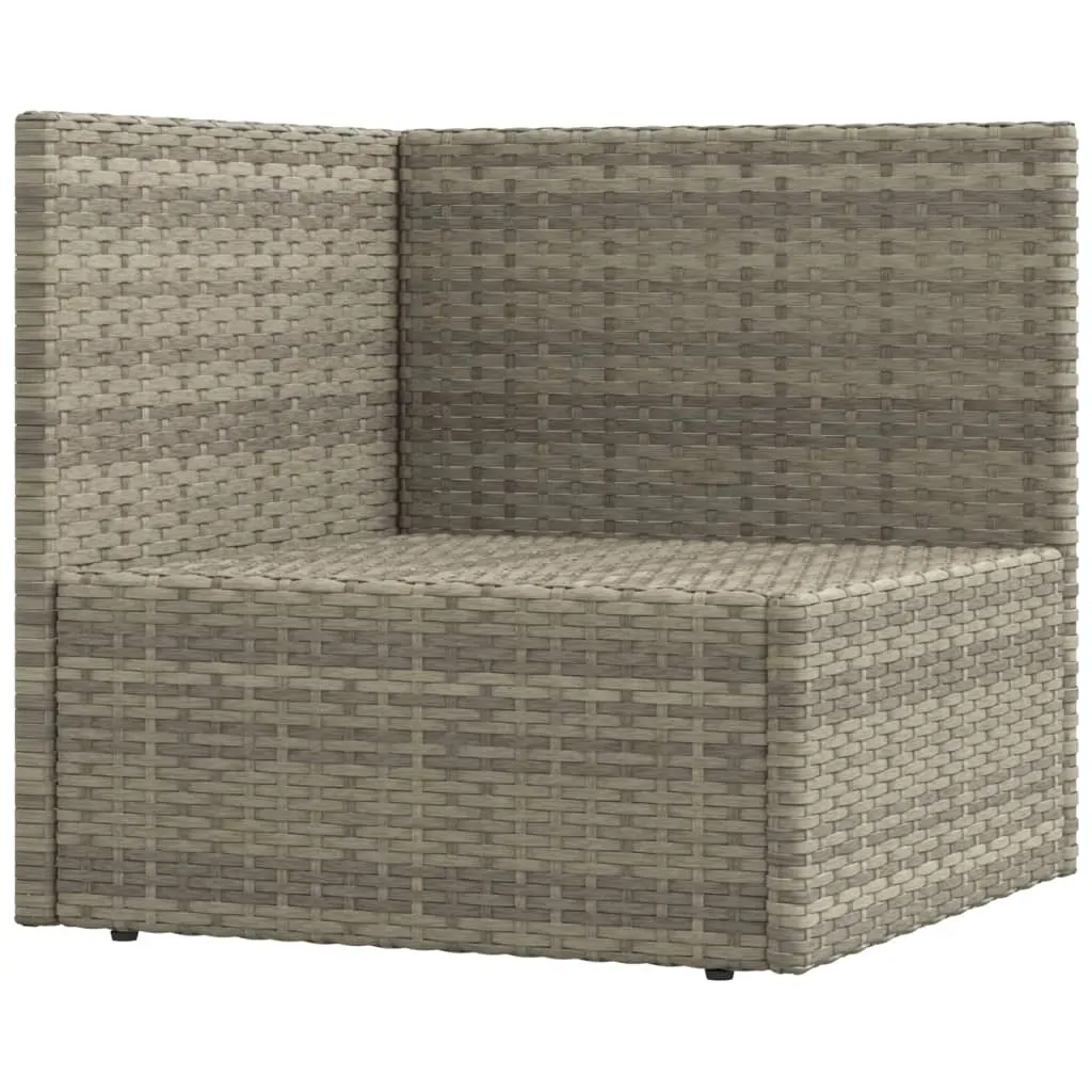 7 Piece Garden Lounge Set with Cushions Grey Poly Rattan Price