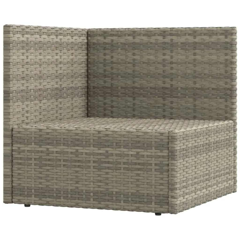 7 Piece Garden Lounge Set with Cushions Grey Poly Rattan Price