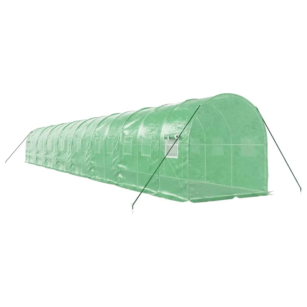 Greenhouse with Steel Frame Green 32 m² 16x2x2 m Price
