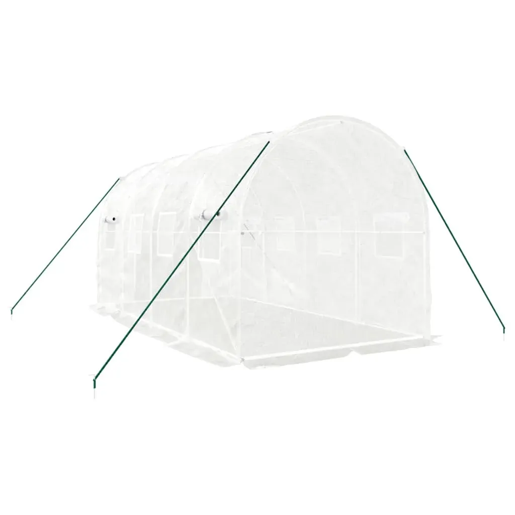 Greenhouse with Steel Frame White 8 m² 4x2x2 m Price