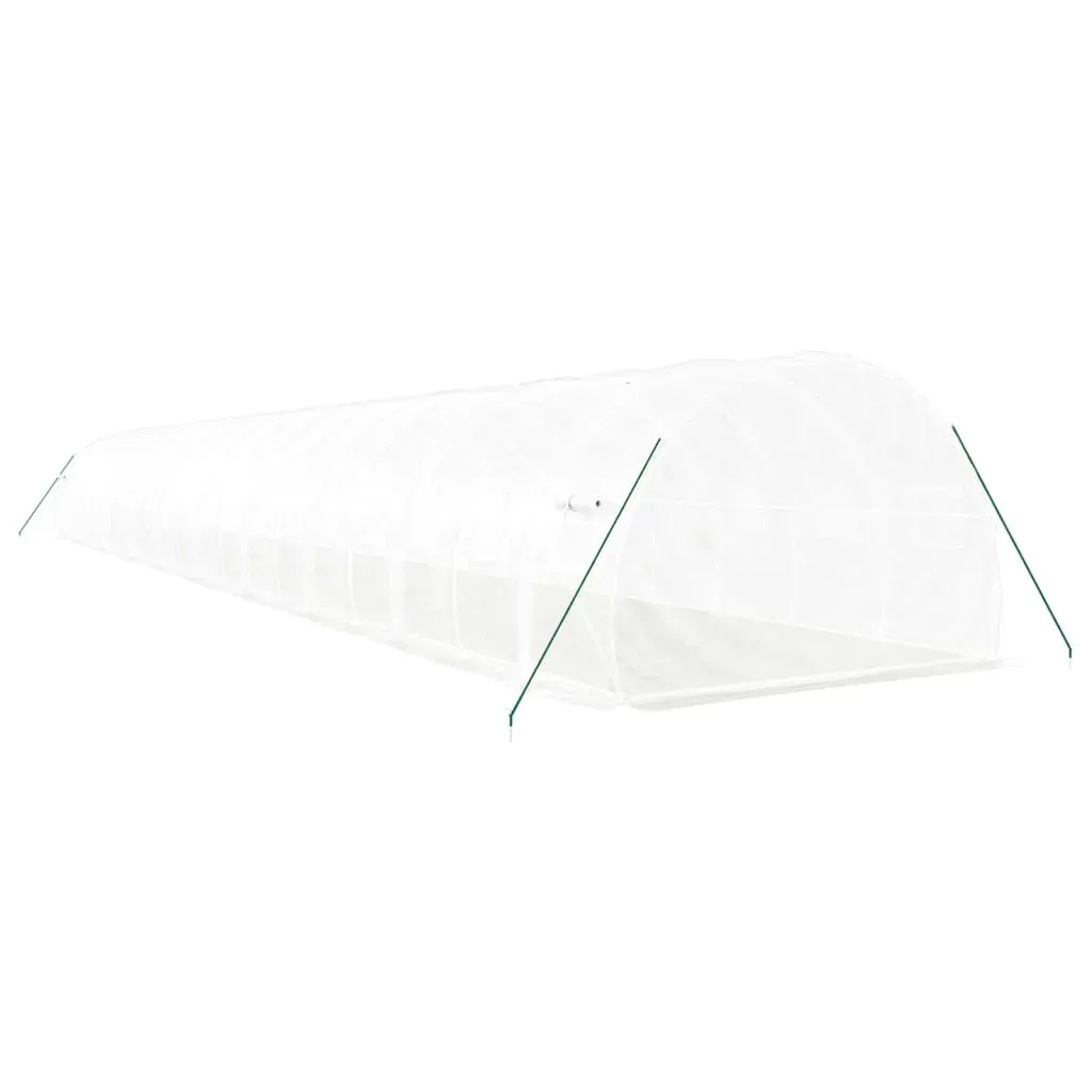 Greenhouse with Steel Frame White 60 m² 20x3x2 m Price