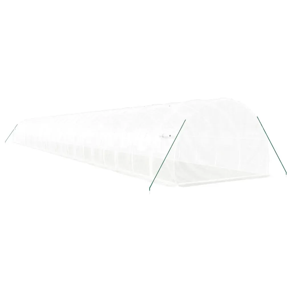 Greenhouse with Steel Frame White 72 m² 24x3x2 m Price