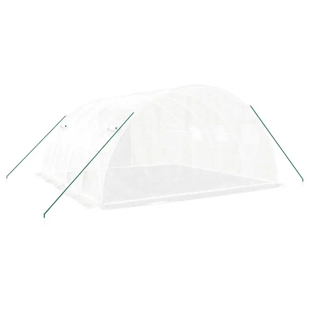Greenhouse with Steel Frame White 16 m² 4x4x2 m Price