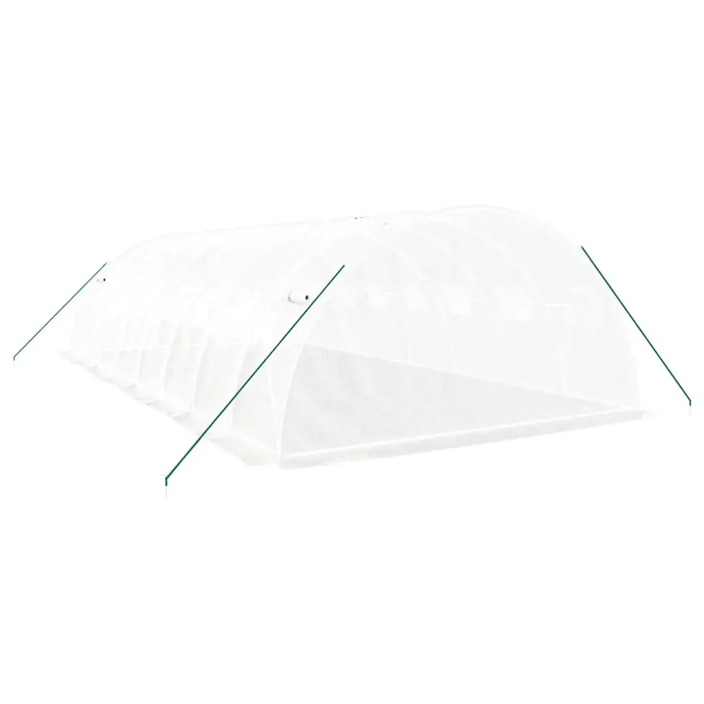 Greenhouse with Steel Frame White 32 m² 8x4x2 m Price