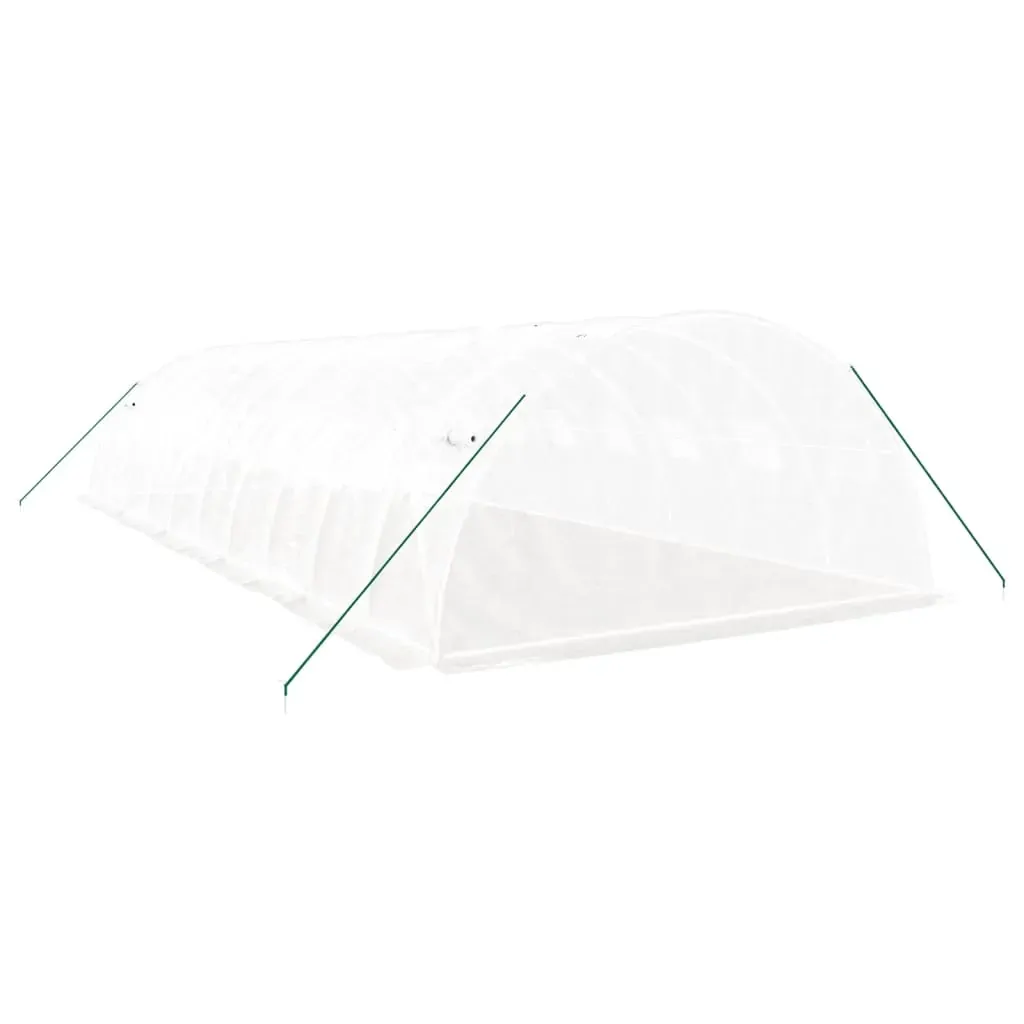 Greenhouse with Steel Frame White 40 m² 10x4x2 m Price