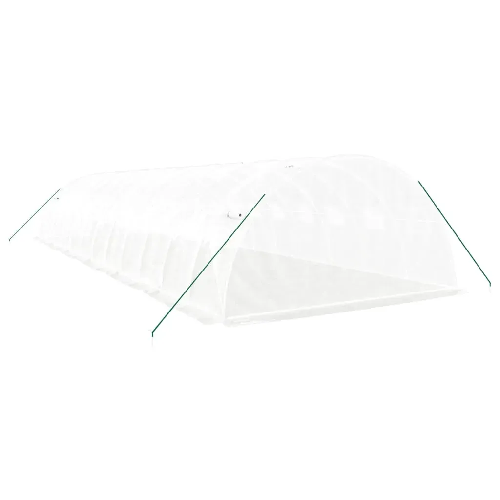 Greenhouse with Steel Frame White 48 m² 12x4x2 m Price