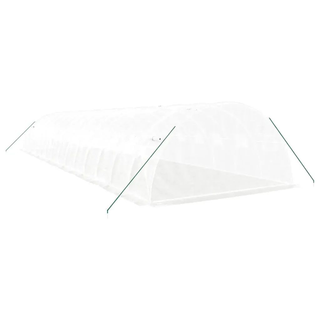 Greenhouse with Steel Frame White 56 m² 14x4x2 m Price
