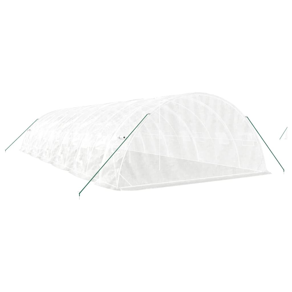 Greenhouse with Steel Frame White 60 m² 12x5x2.3 m Price