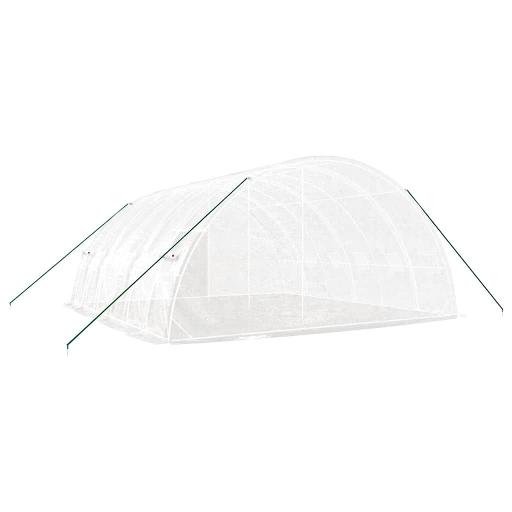 Greenhouse with Steel Frame White 36 m² 6x6x2.85 m Price