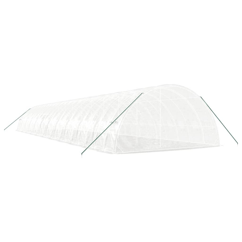 Greenhouse with Steel Frame White 132 m² 22x6x2.85 m Price