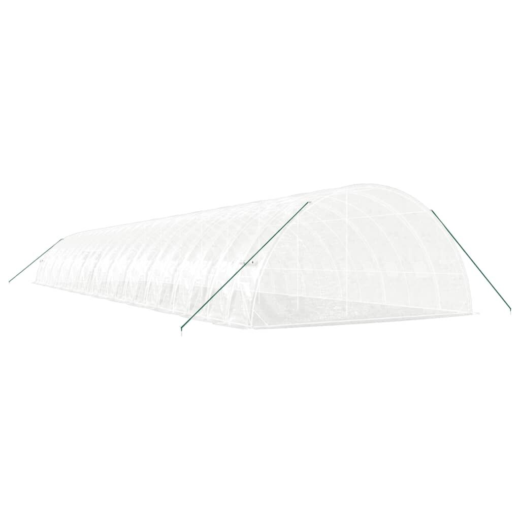 Greenhouse with Steel Frame White 144 m² 24x6x2.85 m Price