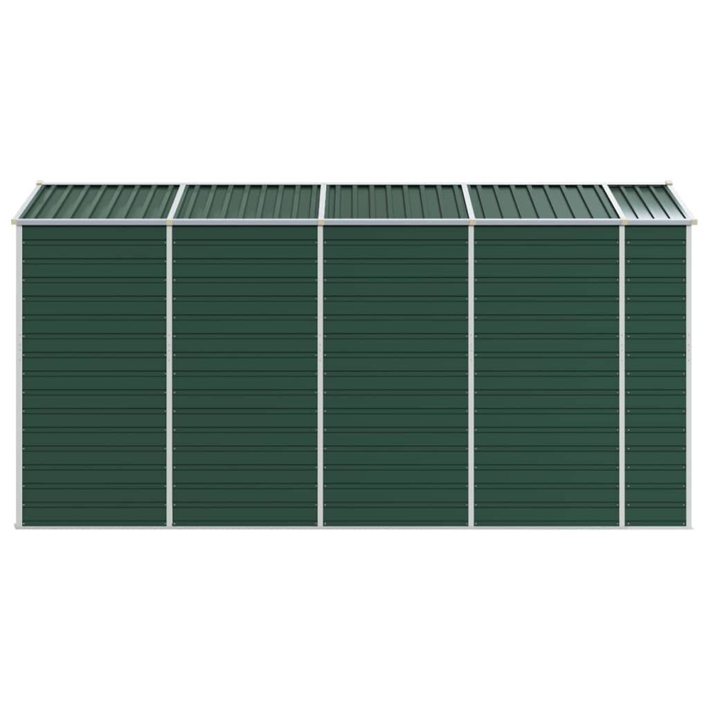 Garden Shed Green 191x385x198 cm Galvanised Steel Price