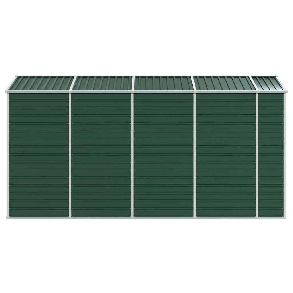 Garden Shed Green 191x385x198 cm Galvanised Steel Price