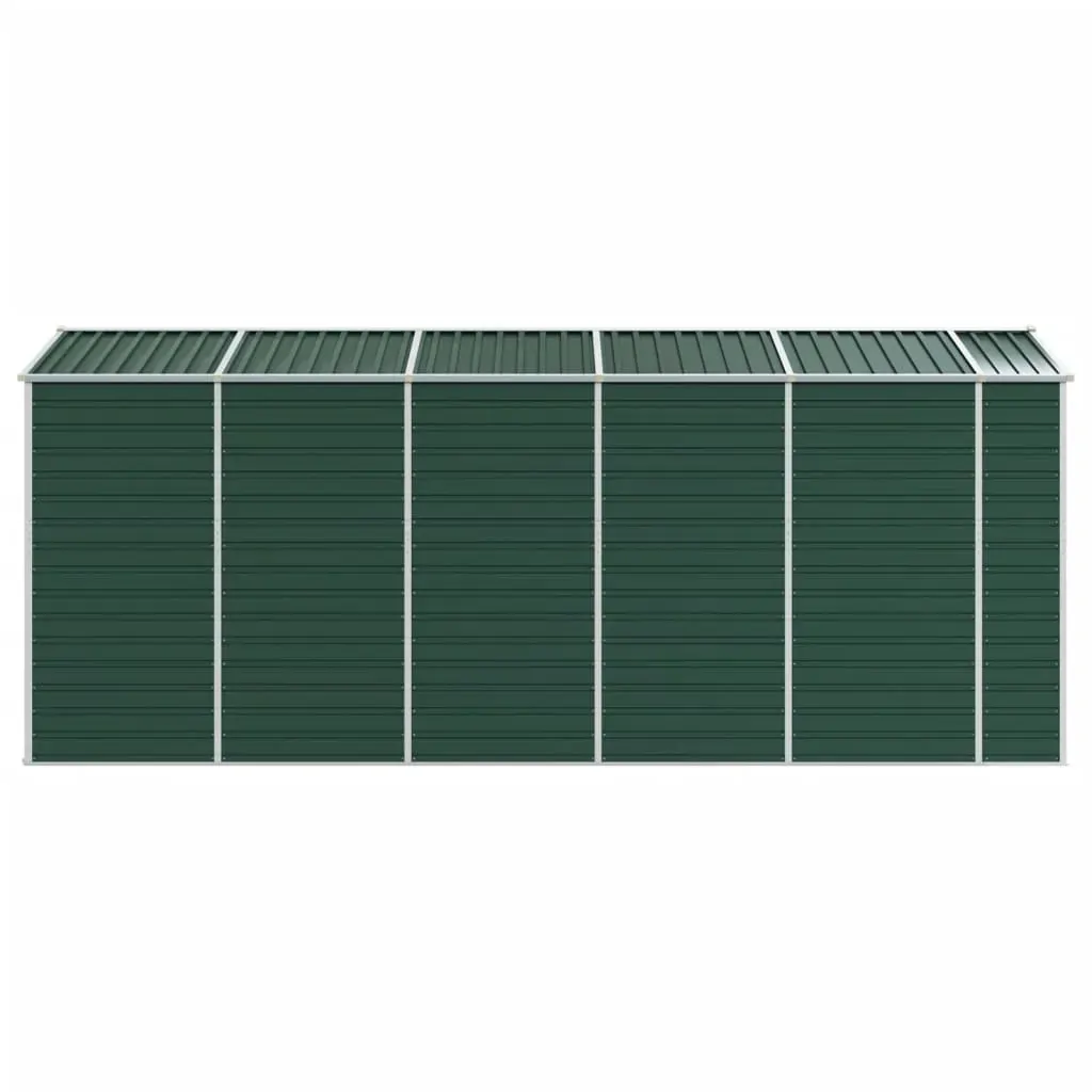 Garden Shed Green 191x470x198 cm Galvanised Steel Price