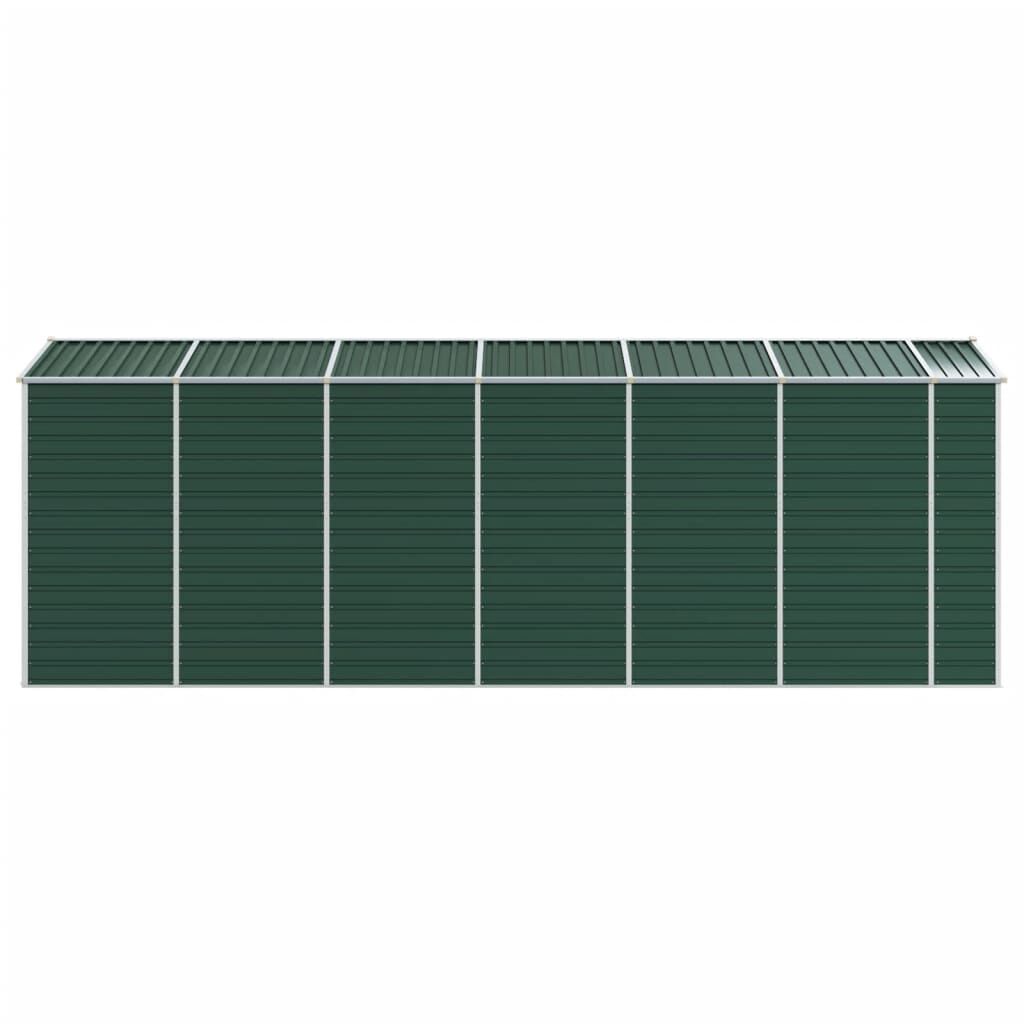 Garden Shed Green 191x555x198 cm Galvanised Steel Price