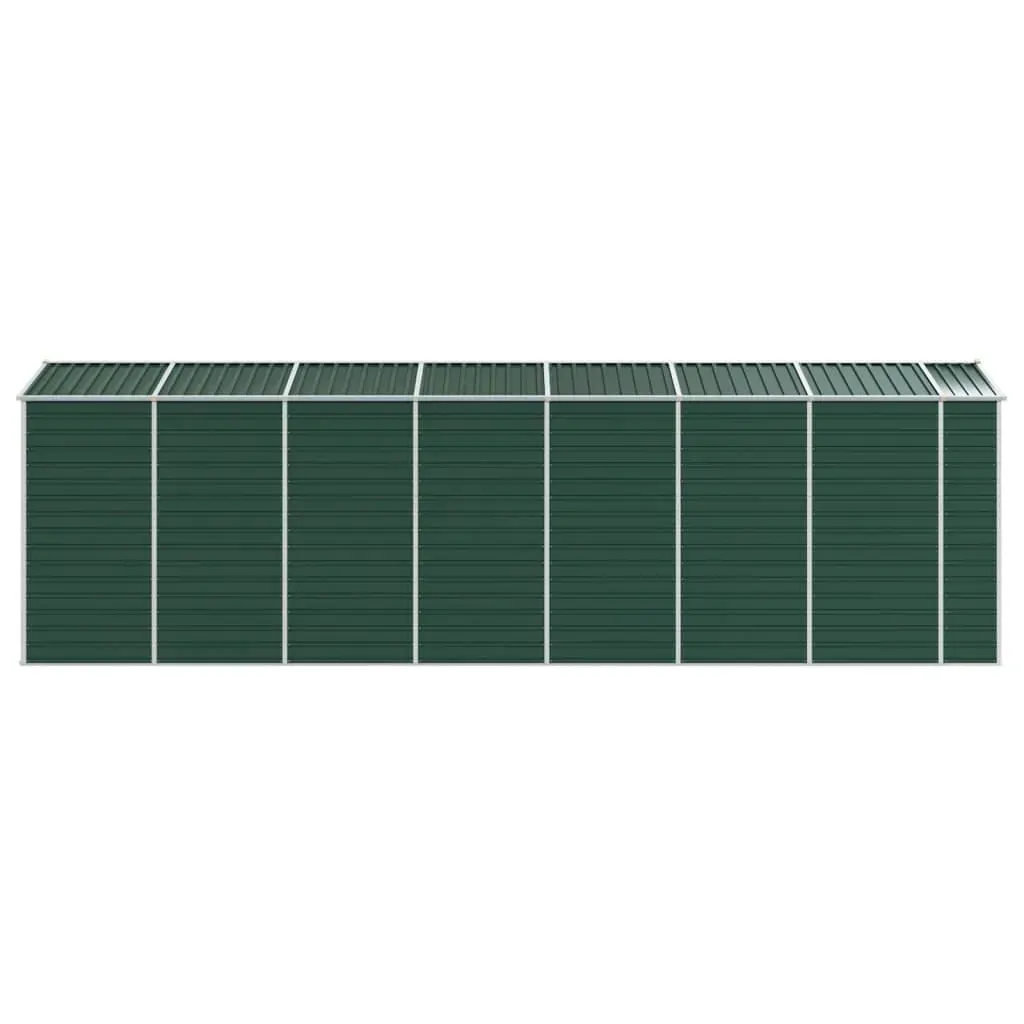 Garden Shed Green 191x640x198 cm Galvanised Steel Price