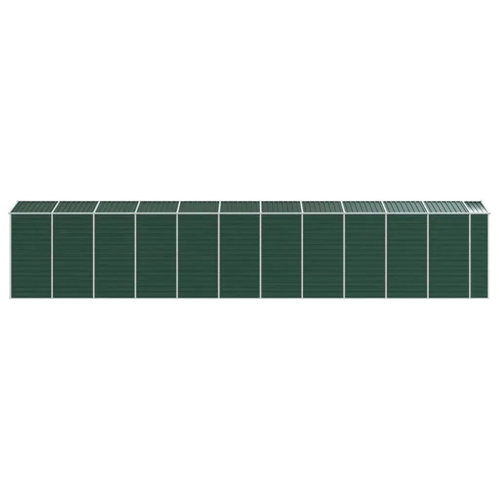 Garden Shed Green 191x980x198 cm Galvanised Steel Price