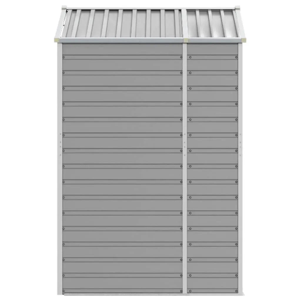 Garden Shed Light Grey 191x130x198 cm Galvanised Steel Price
