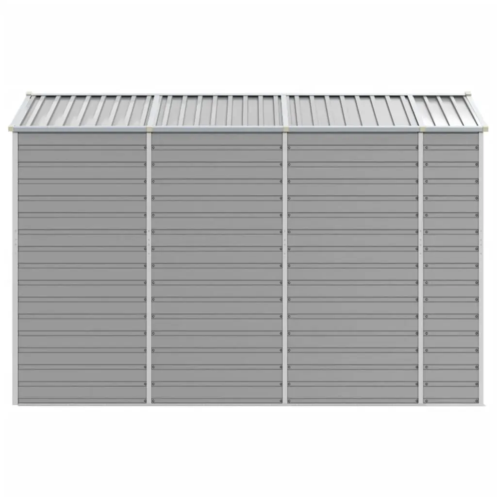 Garden Shed Light Grey 191x300x198 cm Galvanised Steel Price