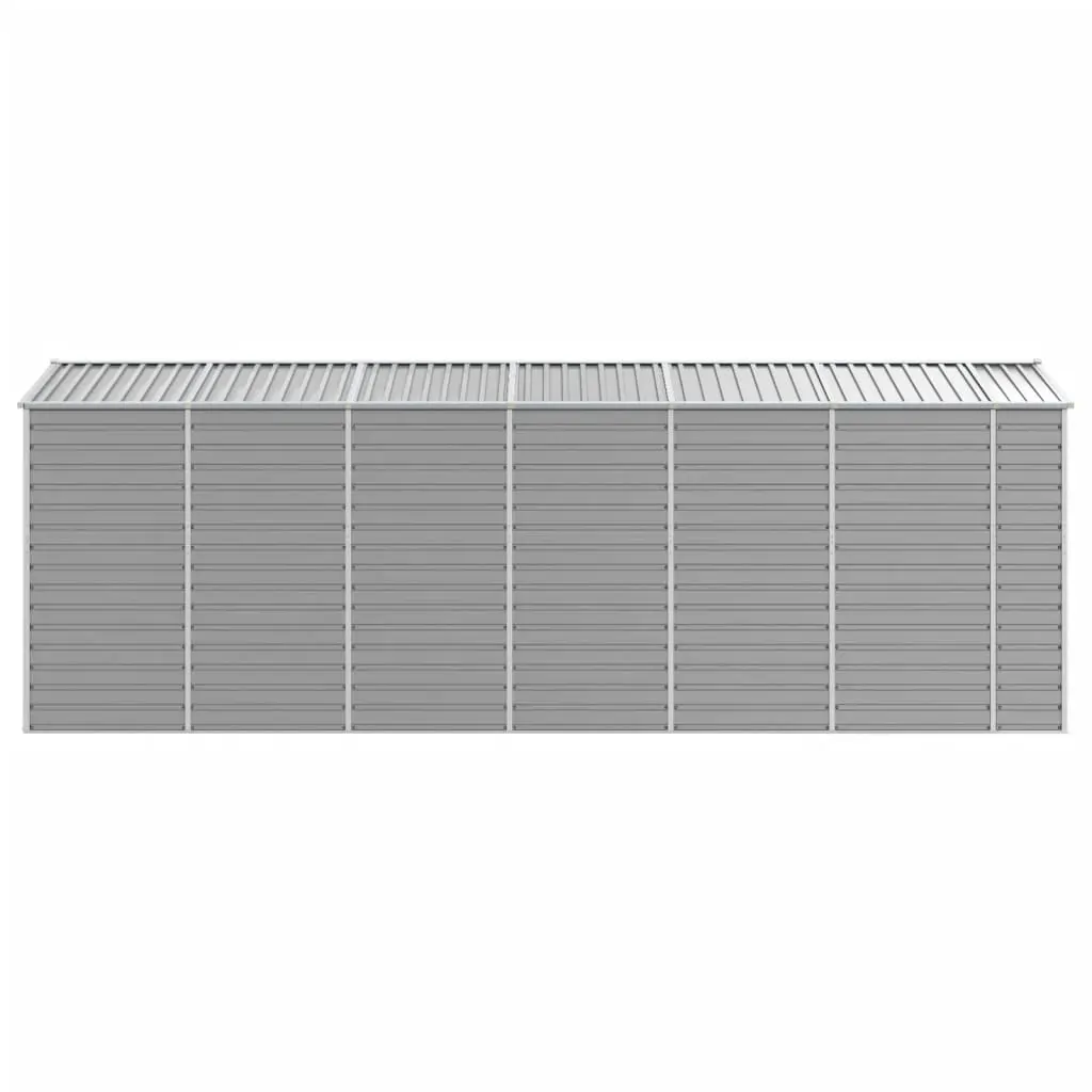 Garden Shed Light Grey 191x555x198 cm Galvanised Steel Price