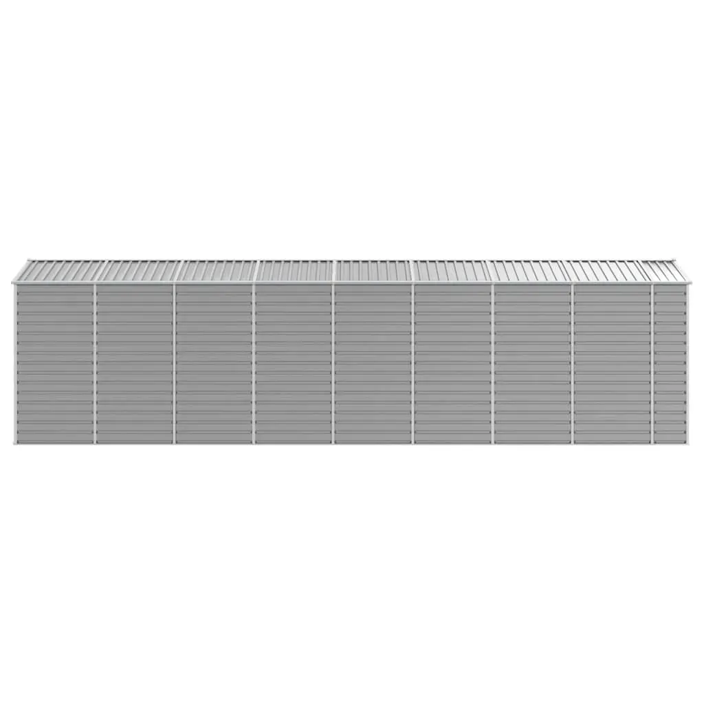 Garden Shed Light Grey 191x725x198 cm Galvanised Steel Price