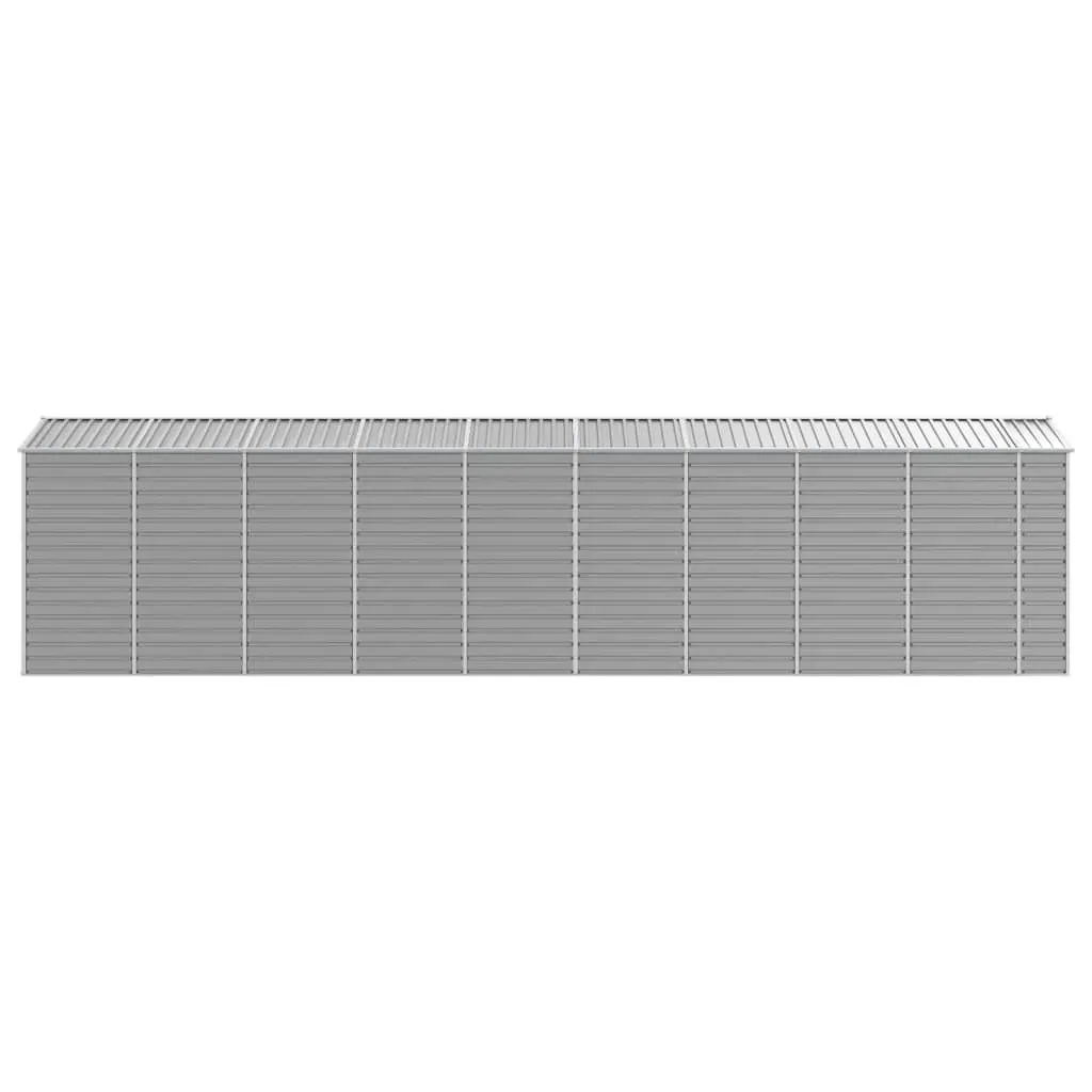 Garden Shed Light Grey 191x810x198 cm Galvanised Steel Price