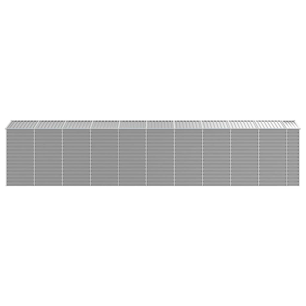 Garden Shed Light Grey 191x895x198 cm Galvanised Steel Price