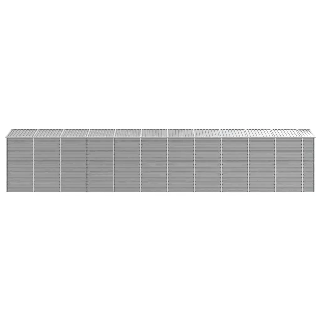 Garden Shed Light Grey 191x980x198 cm Galvanised Steel Price