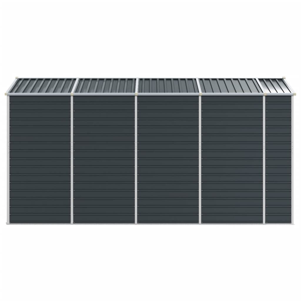 Garden Shed Anthracite 191x385x198 cm Galvanised Steel Price