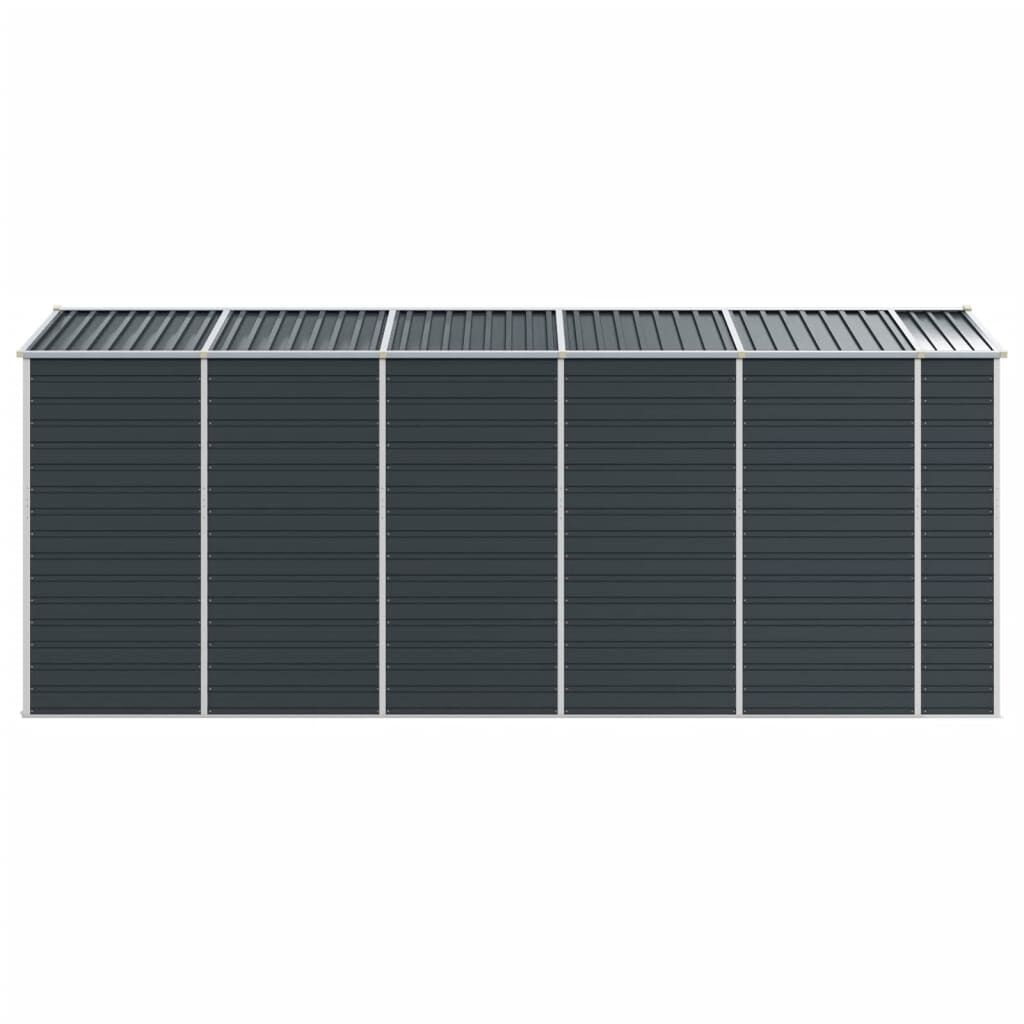 Garden Shed Anthracite 191x470x198 cm Galvanised Steel Price