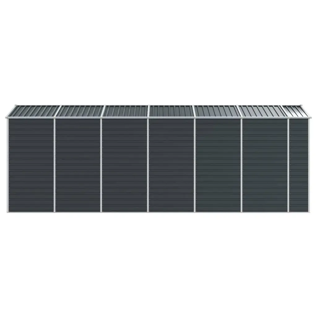 Garden Shed Anthracite 191x555x198 cm Galvanised Steel Price