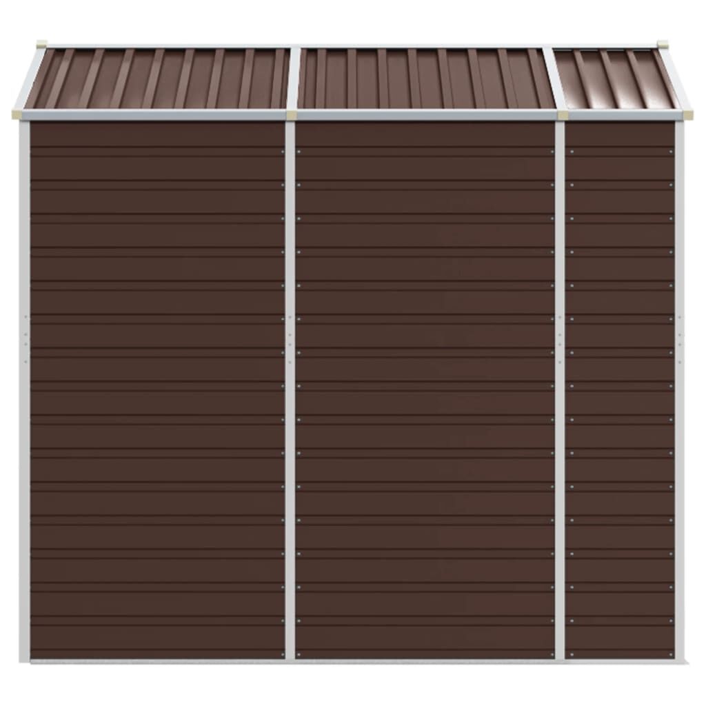 Garden Shed Brown 191x215x198 cm Galvanised Steel Price