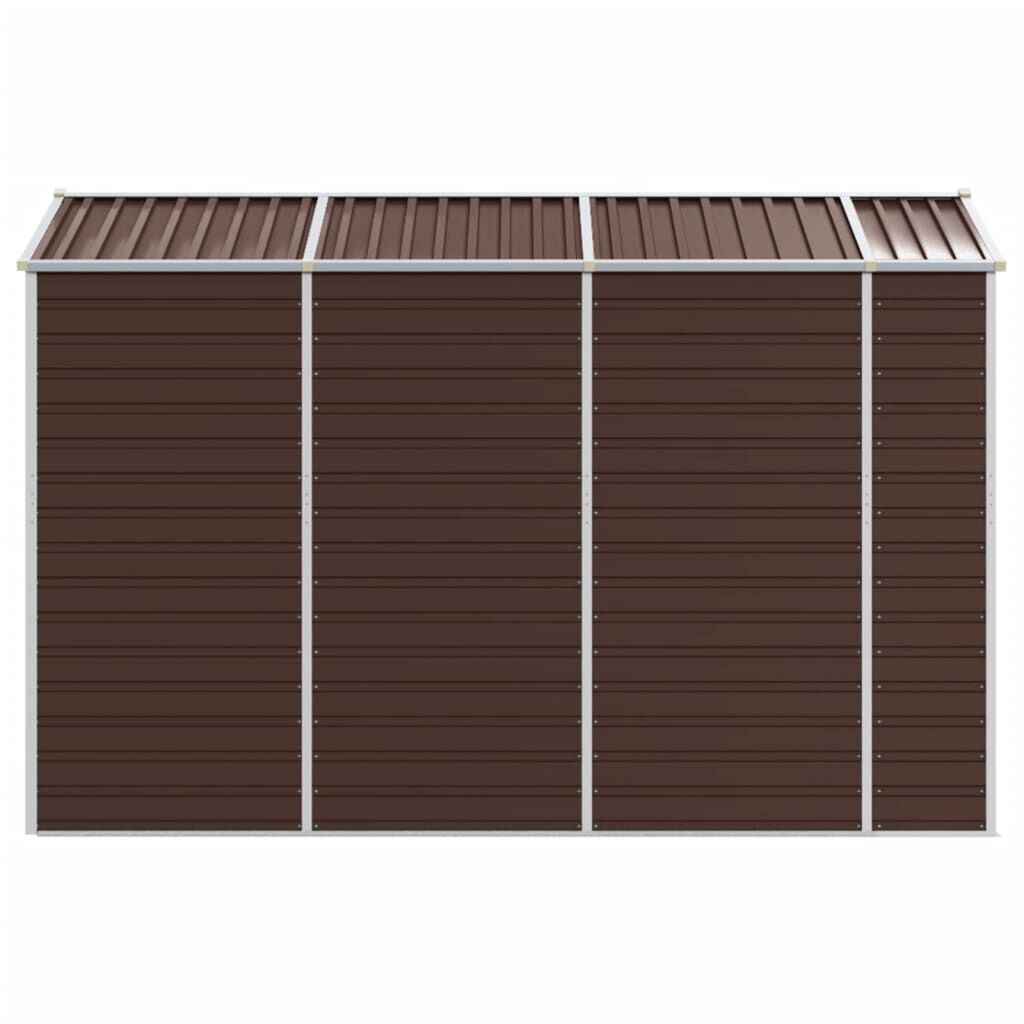 Garden Shed Brown 191x300x198 cm Galvanised Steel Price