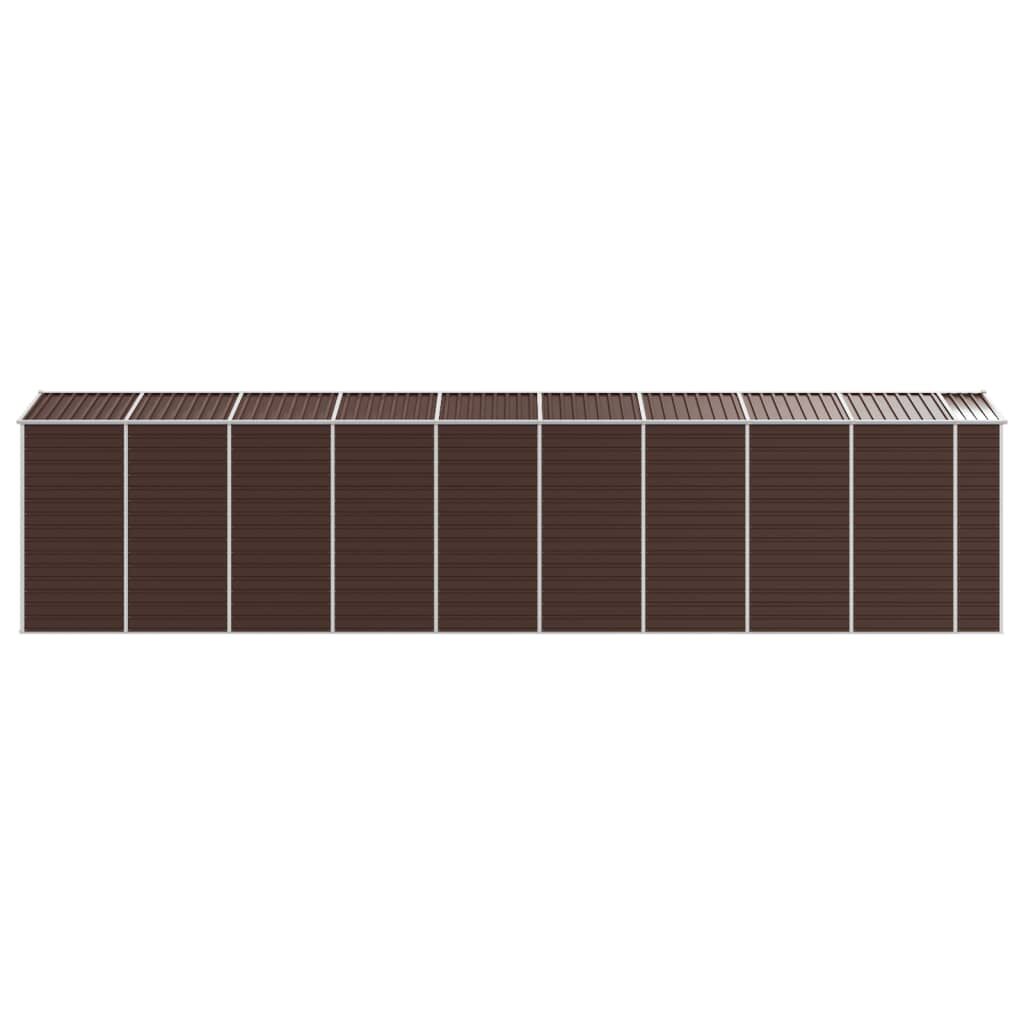 Garden Shed Brown 191x810x198 cm Galvanised Steel Price