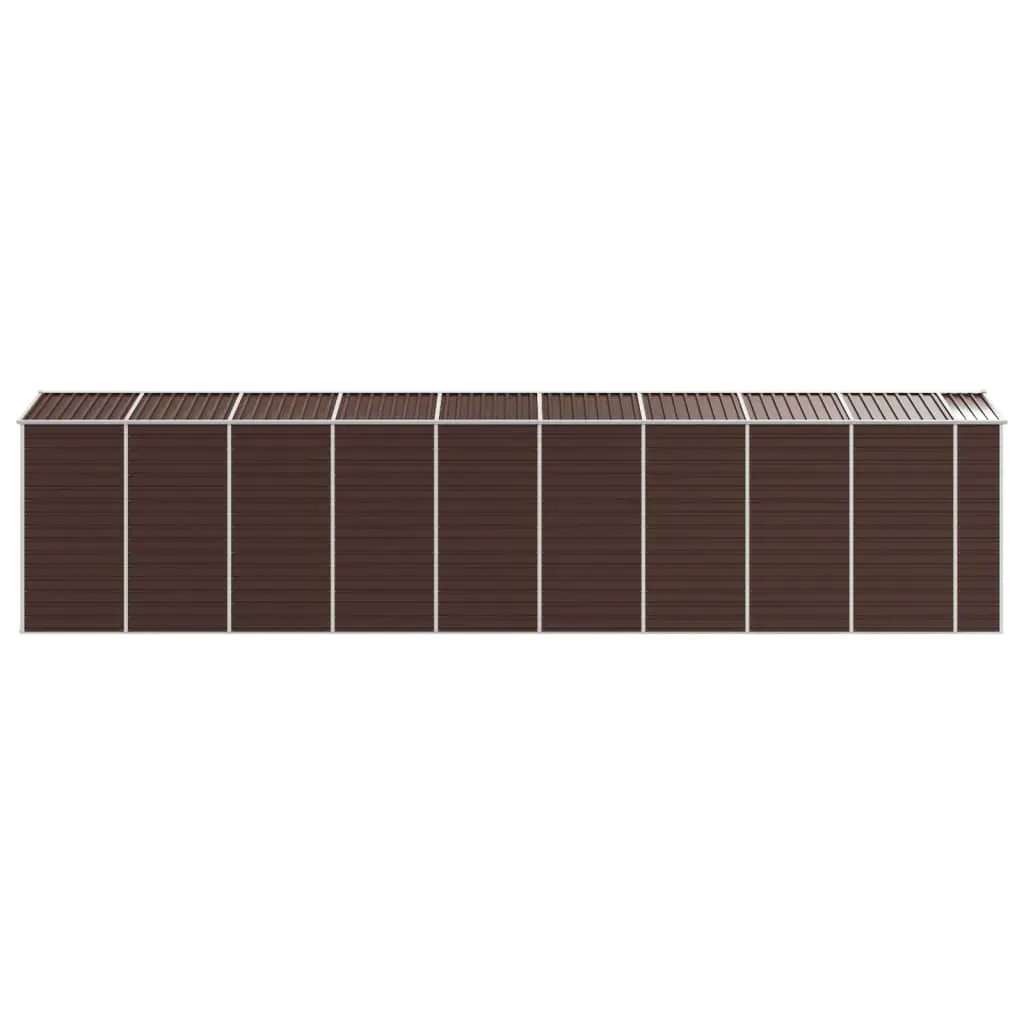 Garden Shed Brown 191x810x198 cm Galvanised Steel Price