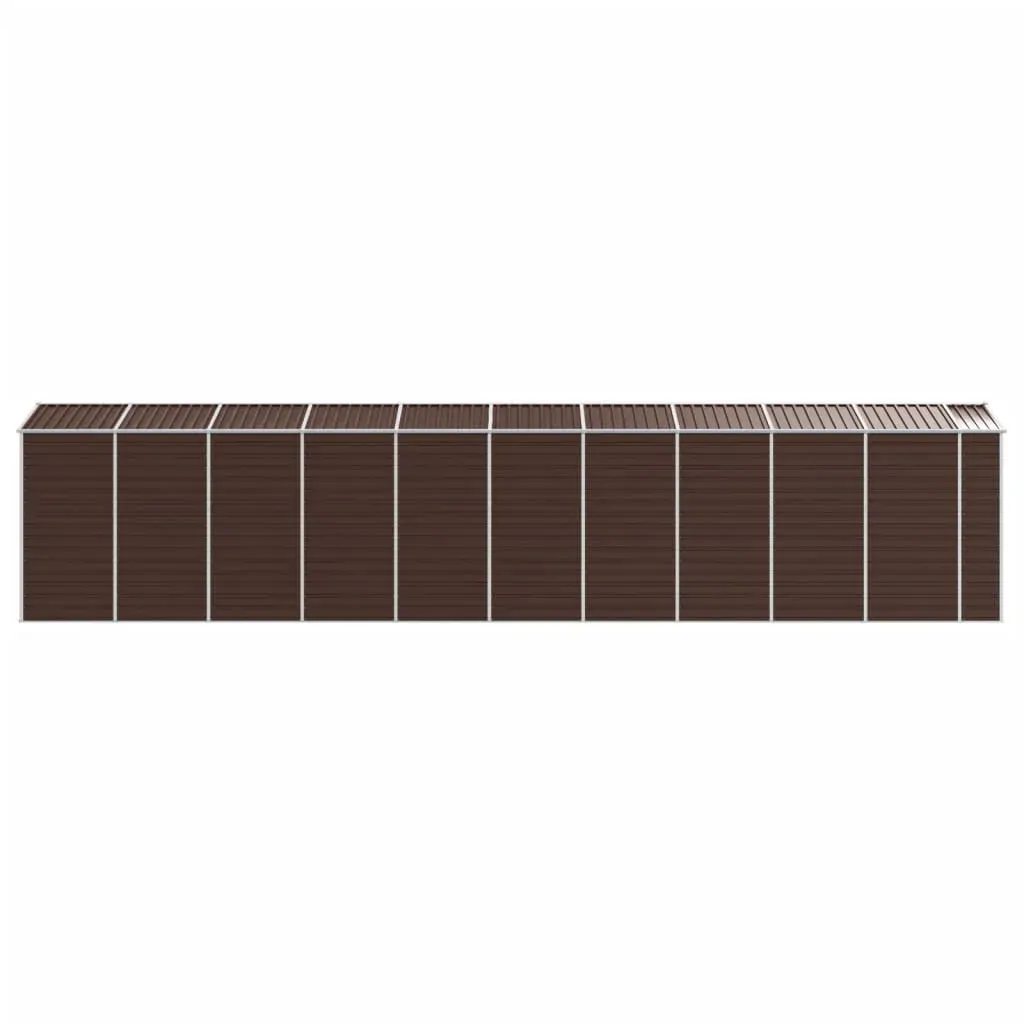 Garden Shed Brown 191x895x198 cm Galvanised Steel Price