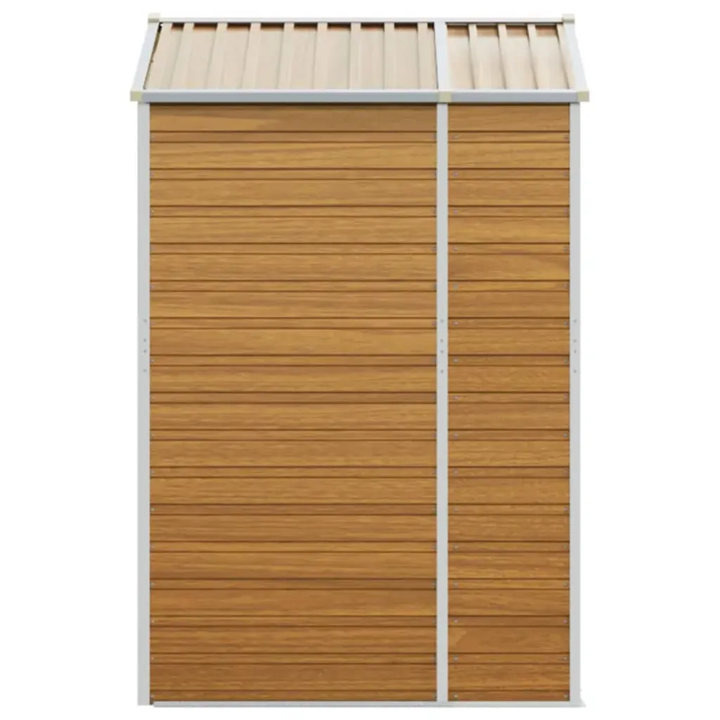 Garden Shed Light Brown 191x130x198 cm Galvanised Steel Price