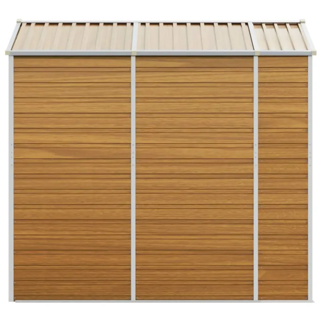 Garden Shed Light Brown 191x215x198 cm Galvanised Steel Price