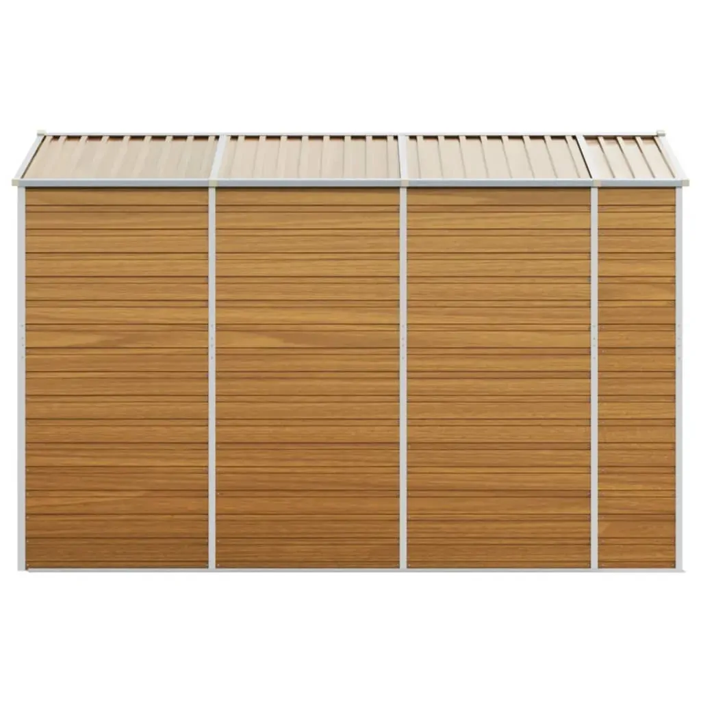 Garden Shed Light Brown 191x300x198 cm Galvanised Steel Price