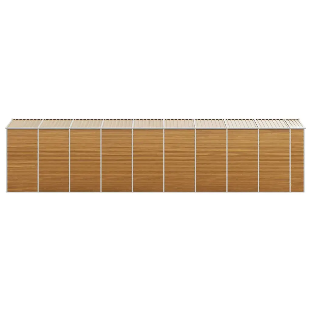 Garden Shed Light Brown 191x810x198 cm Galvanised Steel Price