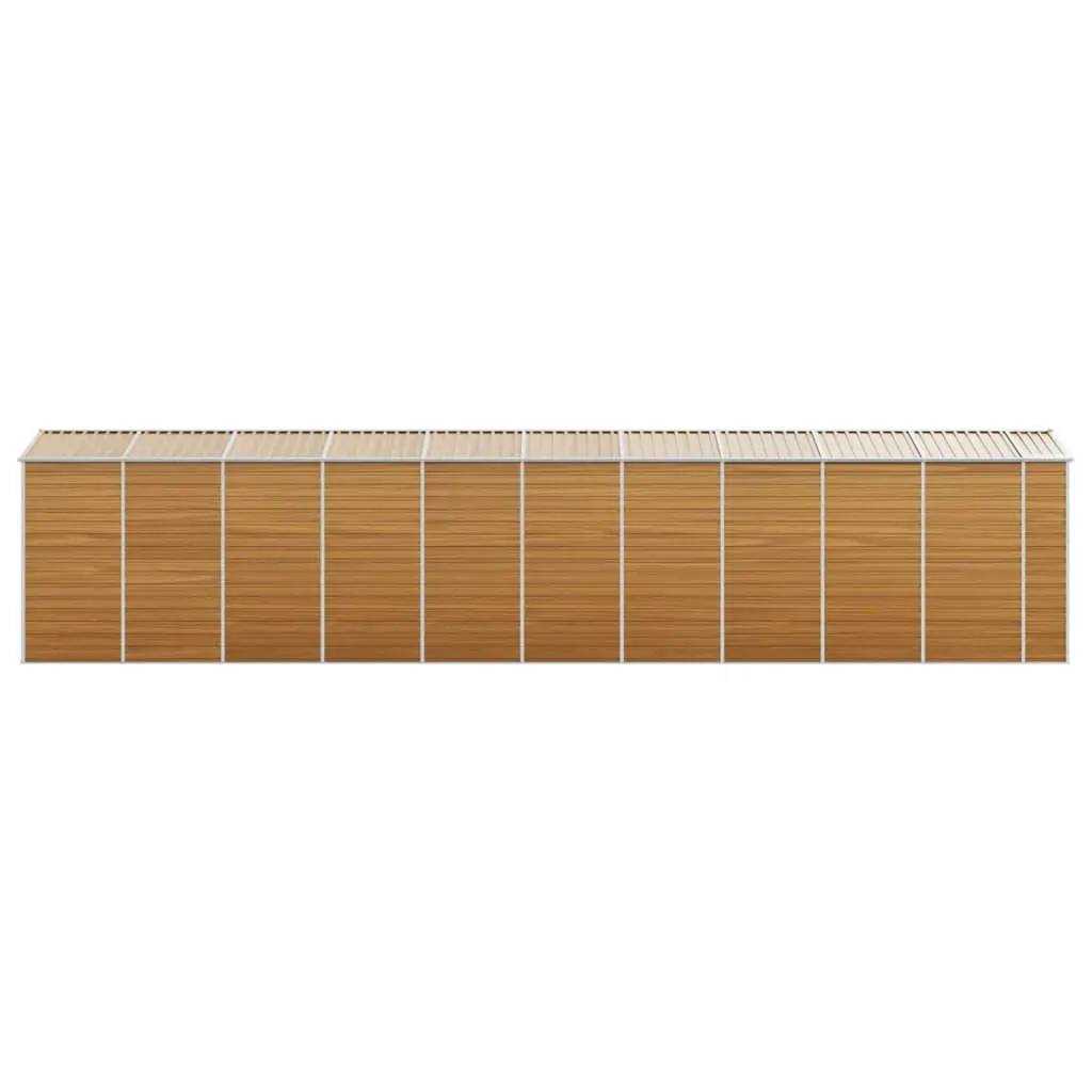 Garden Shed Light Brown 191x895x198 cm Galvanised Steel Price