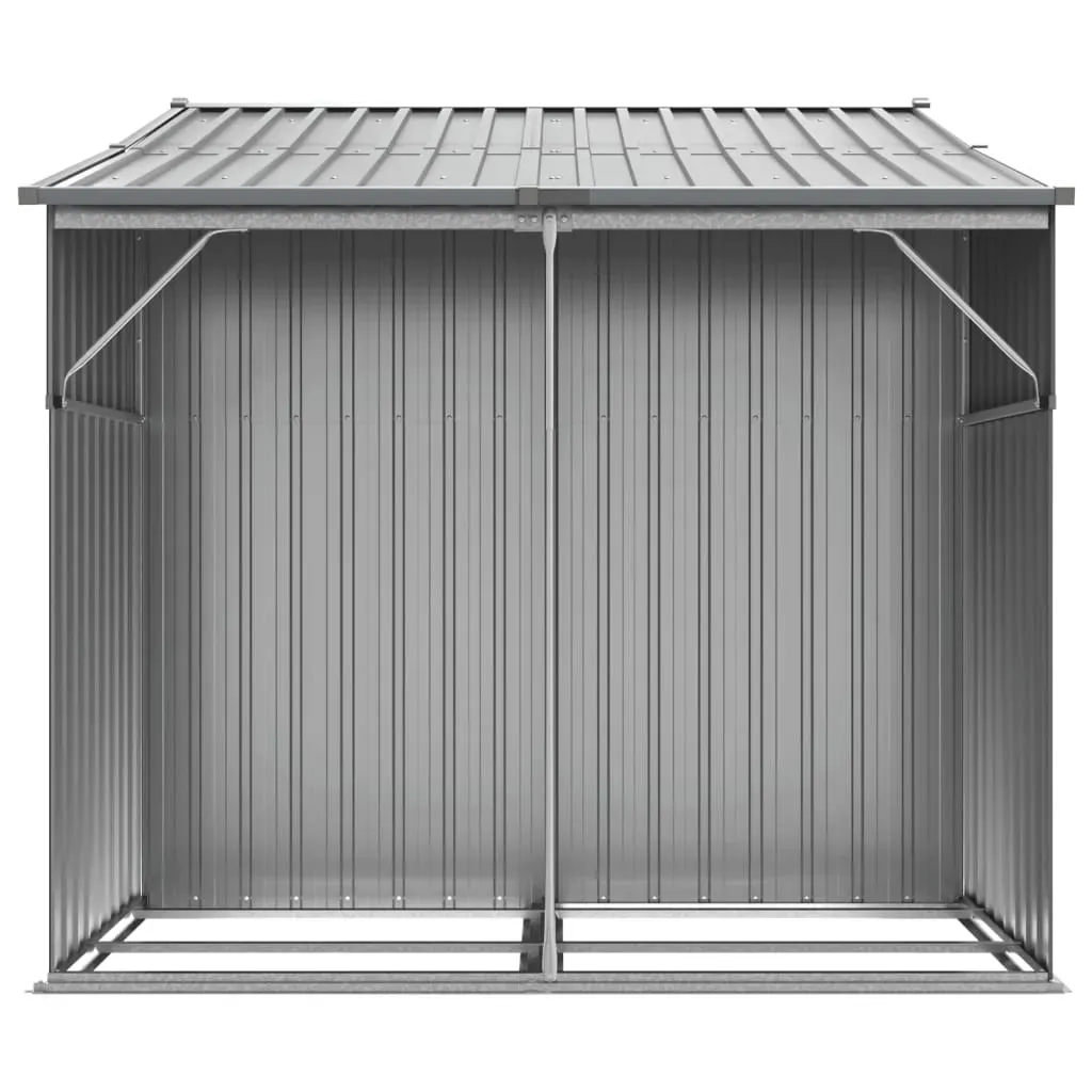 Garden Shed Grey 277x192.5x179 cm Galvanised Steel Price