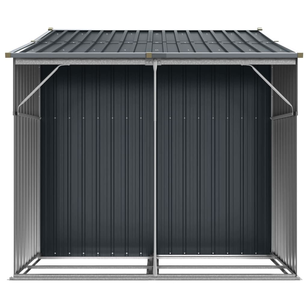 Garden Shed Anthracite 277x192.5x179 cm Galvanised Steel Price
