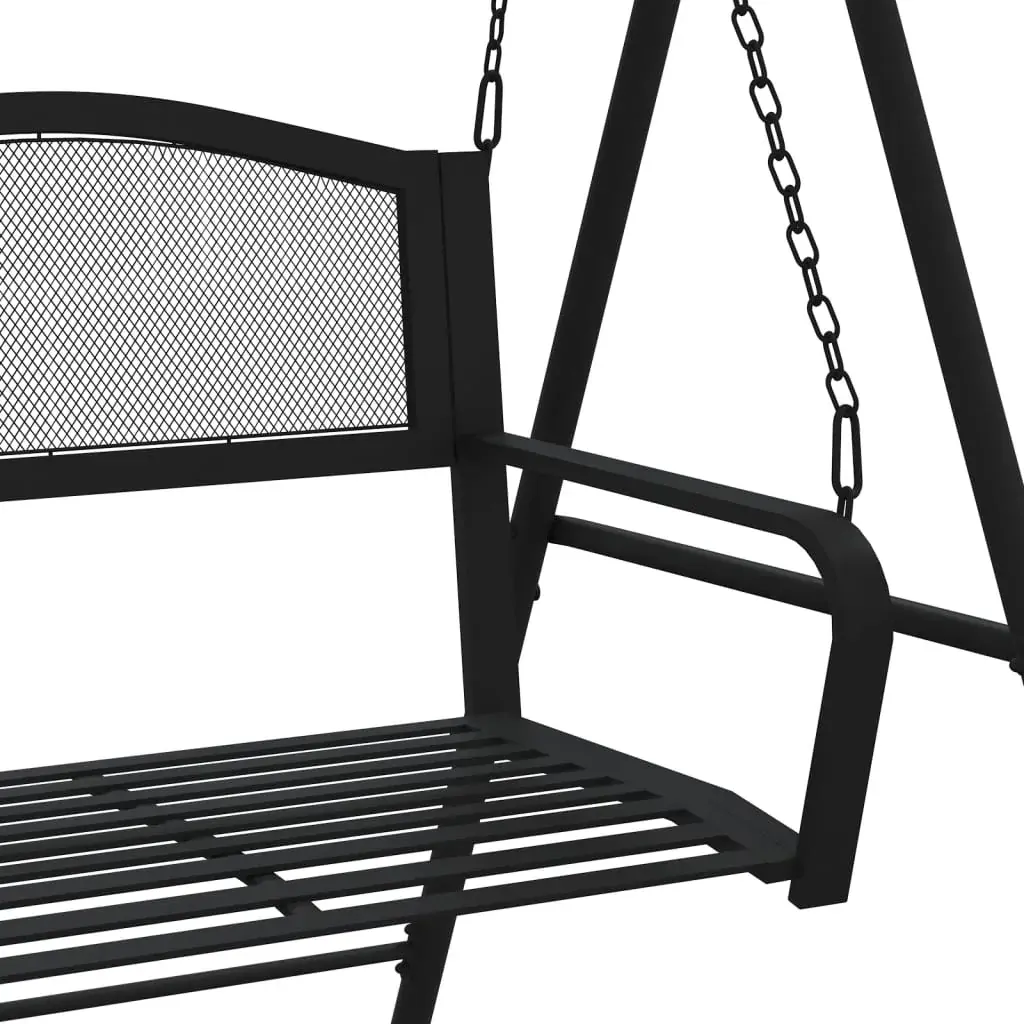 Swing Bench 124 cm Black Steel Price