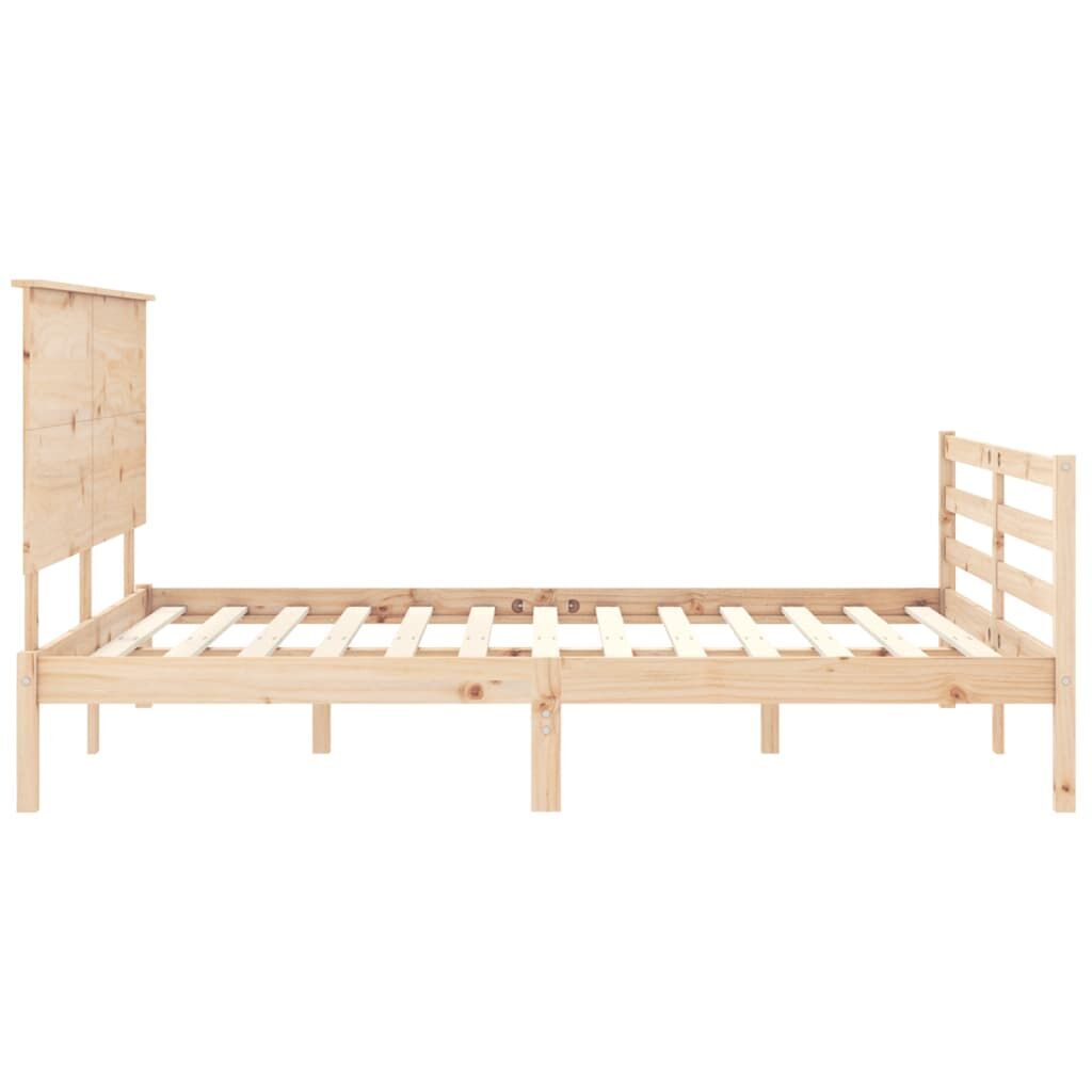 Bed Frame without Mattress 150x200 cm Solid Wood Price