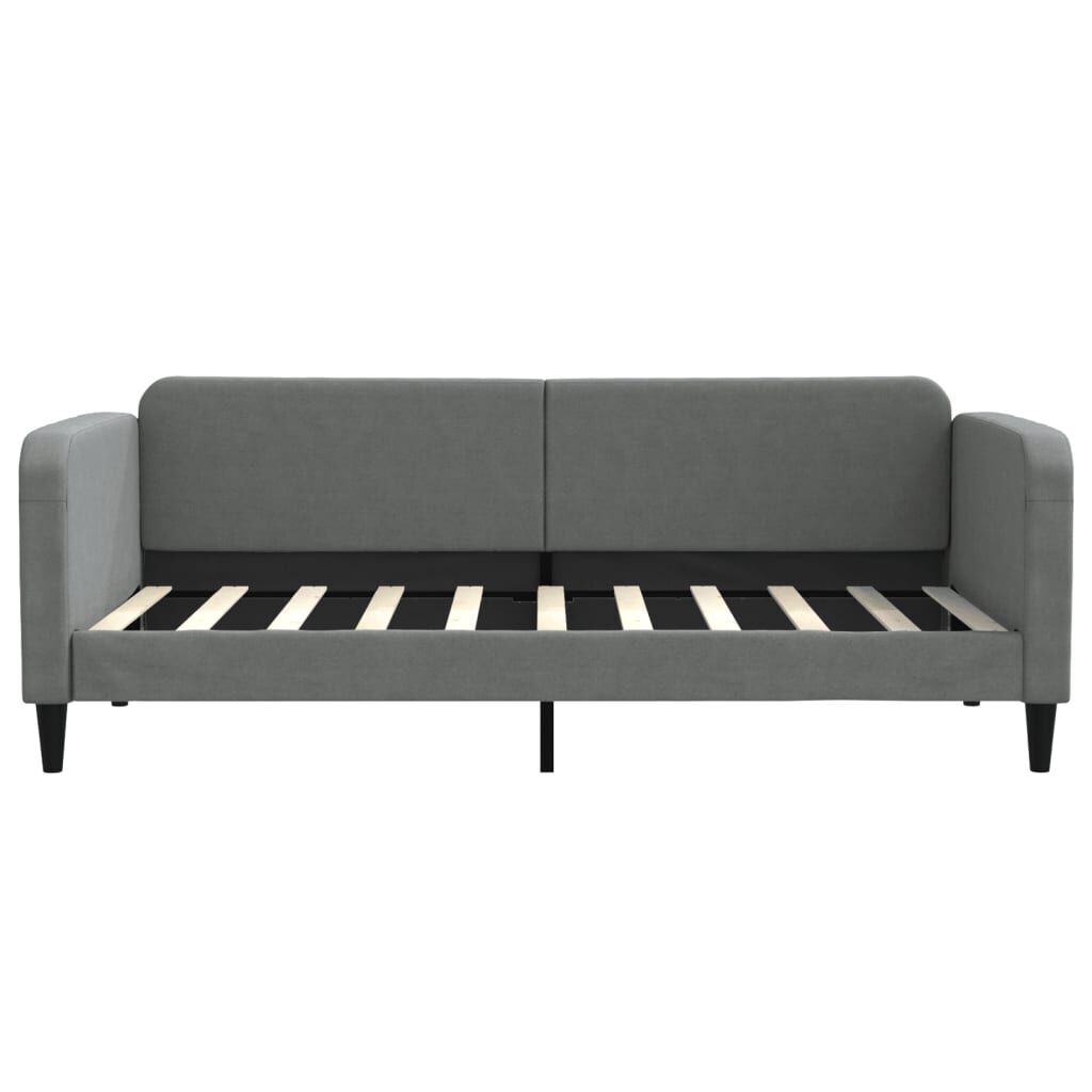 Daybed with Trundle&Drawers without Mattress Dark Grey 90x190 cm Price