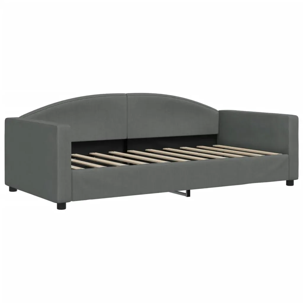 Daybed with Trundle&Drawers without Mattress Dark Grey 90x190 cm Price