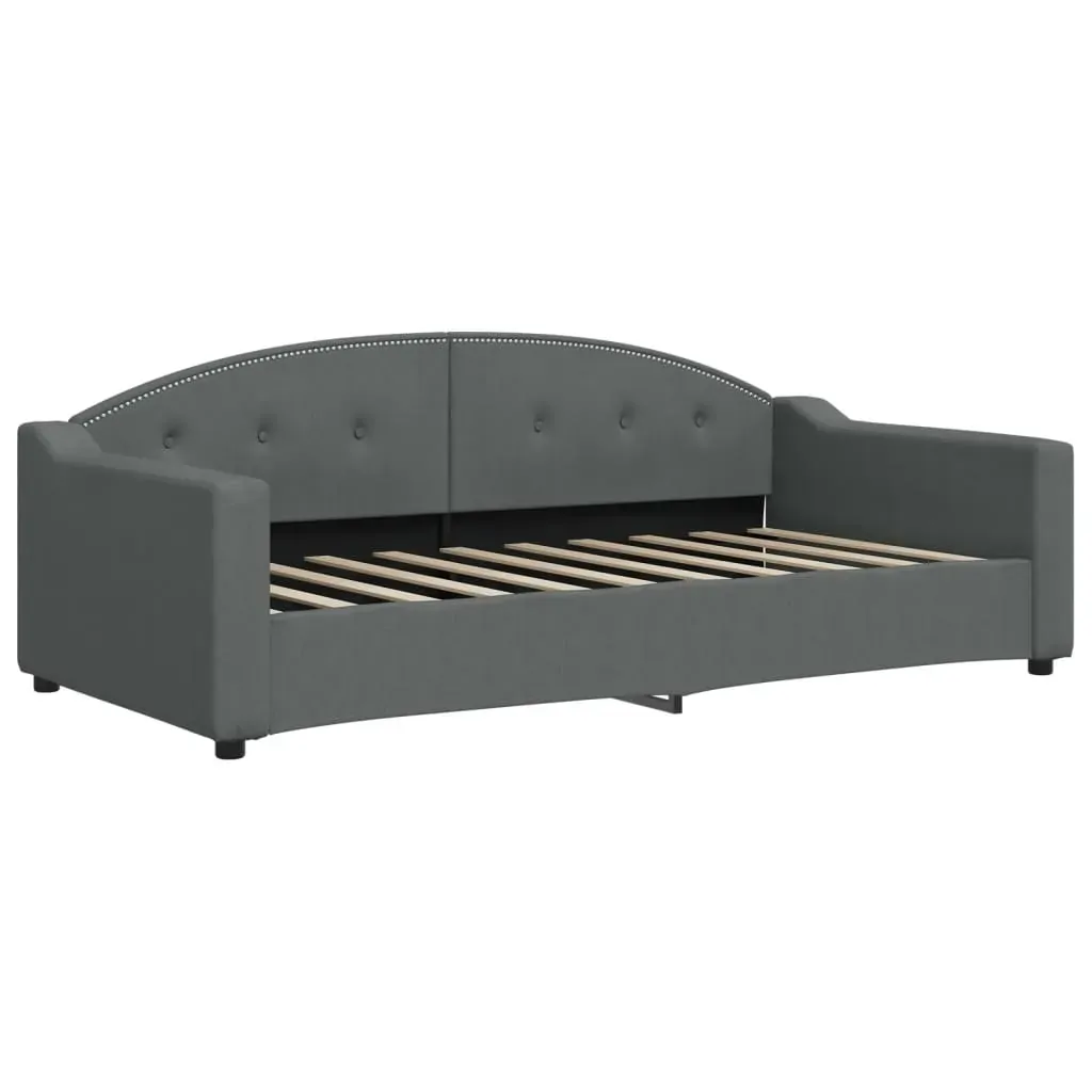 Daybed with Trundle&Drawers without Mattress Dark Grey 90x190 cm Price