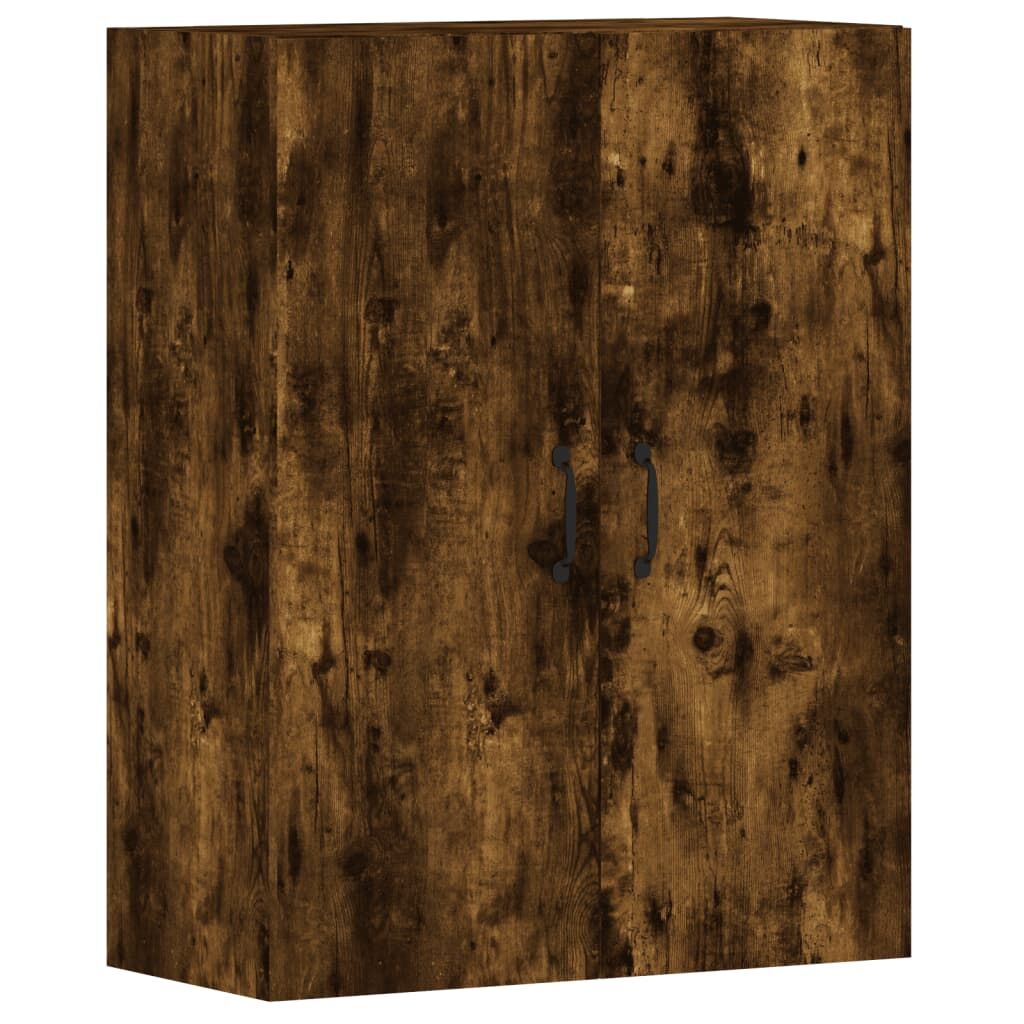 Wall Mounted Cabinets 2 pcs Smoked Oak Engineered Wood Price