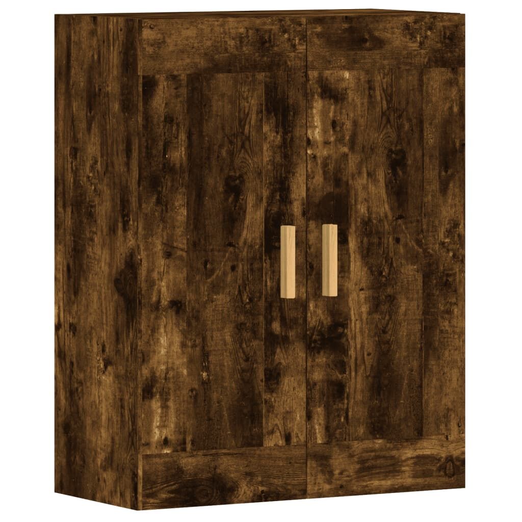Wall Mounted Cabinets 2 pcs Smoked Oak Engineered Wood Price